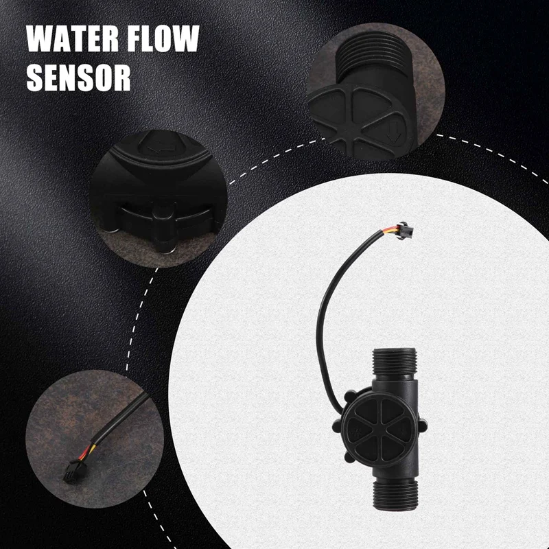 Датчик расхода воды DN25 DC3.5-24V 1 дюйм расходомер для зала 2-100 л/мин тепловой насос