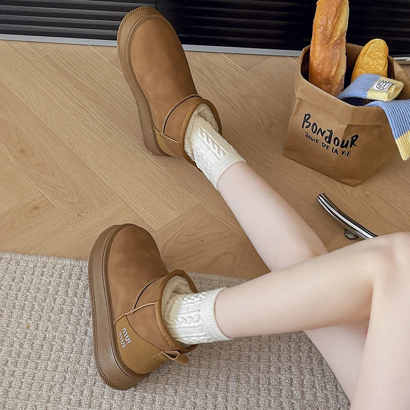 Зимние ботинки женская обувь женские австралийская 2024 кожаные из натуральной