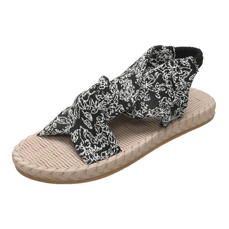 Босоножки через плечо с ремешками низкие шлепанцы из искусственной кожи