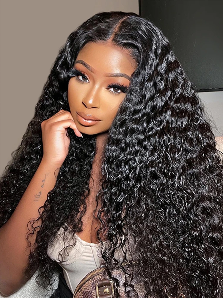 Water Wave Lace Front Wigs Glueless Wig Human Hair Read