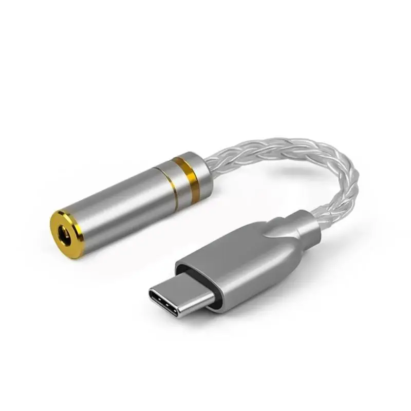Фото 31BA USB C до 3,5 мм/2,5 мм/4,4 мм Звуковой адаптер Тип C Кабель-адаптер для наушников Звуковой адаптер с адаптером чипа ALC5686 №2