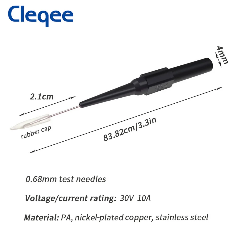 Изолированная игла для пирсинга Cleqee P5007 2 шт. неразрушительный мультиметр