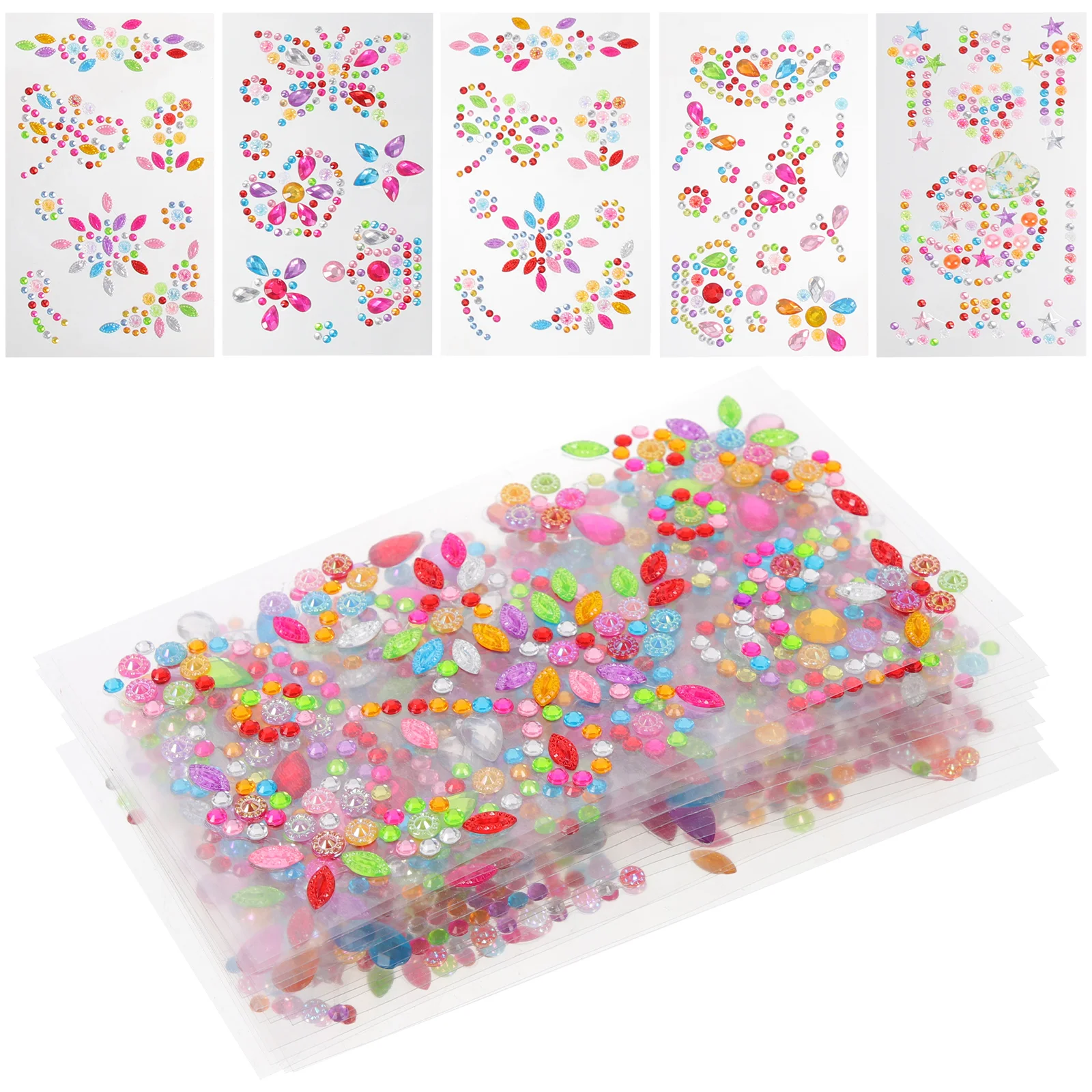 

Stickers Gemsstickerparty Ornament Reward Birthday Favorcharm Christmas Jewels Laptop Adhesive Games Craft Paintings Bling