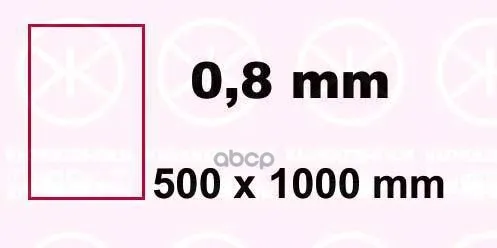 Панель Рем.  0 8mm / 500x1000mm Klokkerholm арт. 9600020