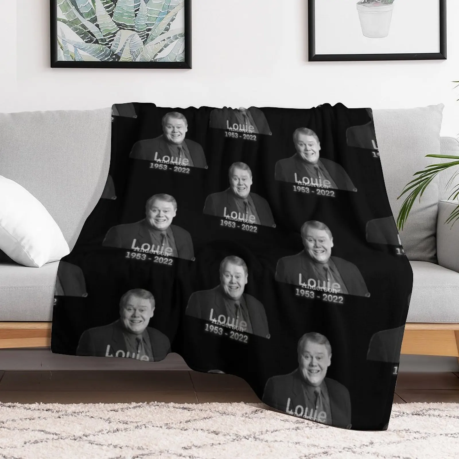 Фото Плед Bye Louie Anderson, теплый и удобный плед, подарок для родителей и друзей №2