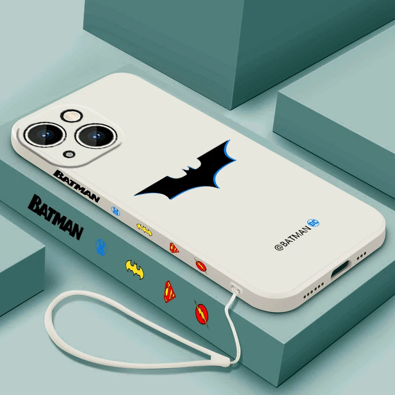 Чехол с логотипом Бэтмена для Apple iPhone 15 14 13 12 11 XS XR X 8 7 Pro Max Plus