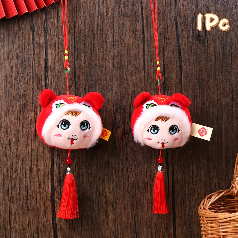 2025 змеиный год талисман милый мультяшный знак зодиака змея плюшевая кукла кулон