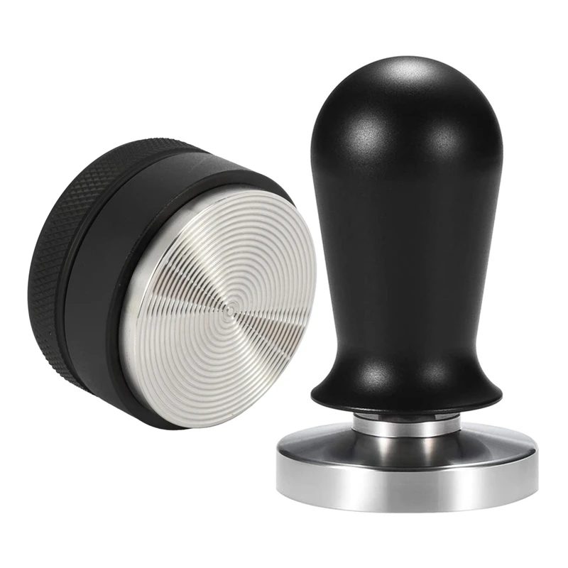 

HOT 58.35Mm Coffee Distributor Leveler Tool With 58Mm Calibrated Pressure Espresso Tamper Tool 30Lbs Press