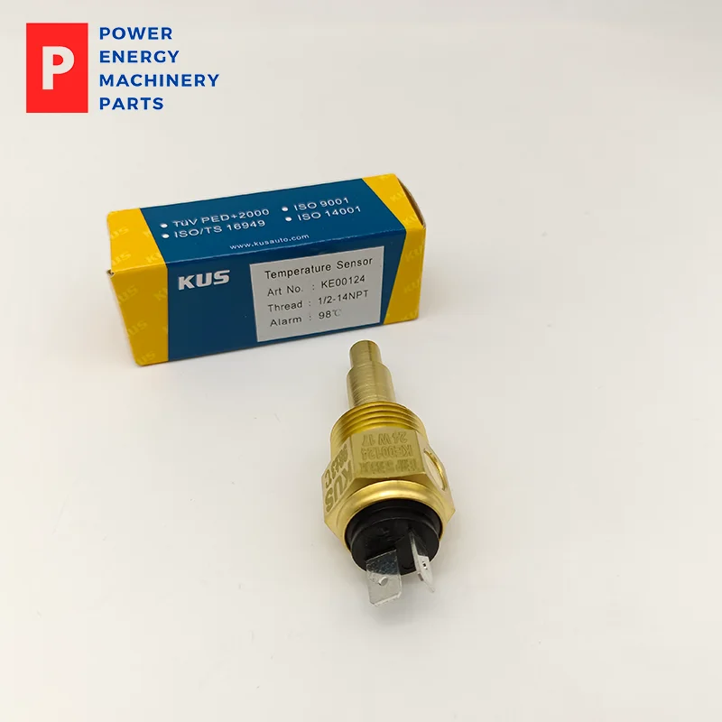 KUS KE00124 Оригинальный датчик температуры воды с резьбой 1/2-14NPT и 98 ℃ Сигнализация