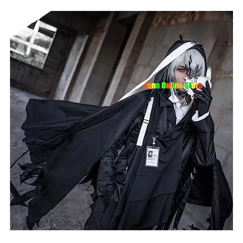 

Games Arknights PHANTOM Cosplay Costumes New Skin Jiao Dian Uniform Phantom Masks Suits Party Halloween Outfit Costumes Shoes