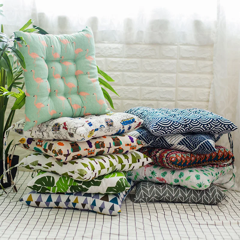 

1pc Seat Chiar Cushion Printed Office Bar Chair Back Seat Cushions Sofa Pillow Buttocks Chair Cushion Home Office Decor