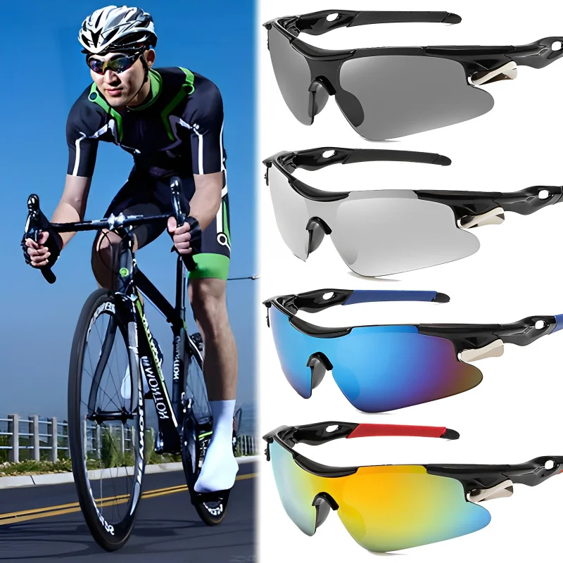 

New Outdoor Cycling Eyewear Sunglasses Bike Bicycle Riding Glasses UV400 Windproof Sports Sunglasses Goggles for Men Women