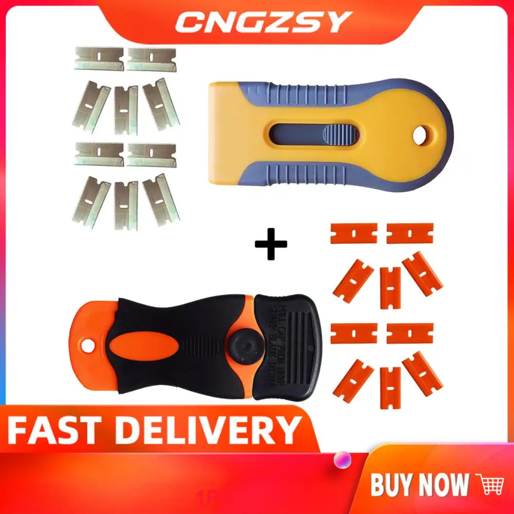 

CNGZSY Old Glue Remover Knife Ceramic Glass Oven Paint Razor Scraper Window Glass Clean Spatula Car Sticker Decals Squeegee K57A