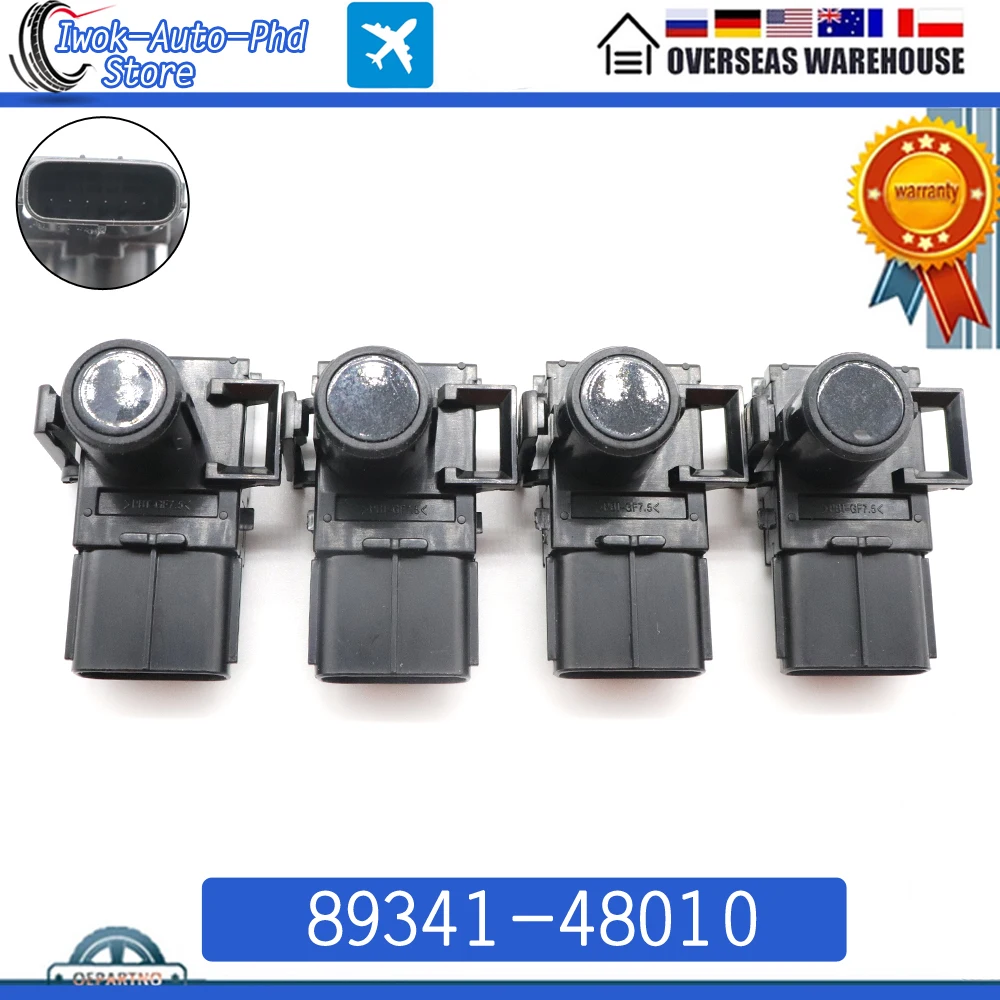 4 шт. новый датчик парковки PDC 89341-48010 для LEXUS GX460 RX350 RX450H подходит TOYOTA SIENNA Fortuner Kijiang