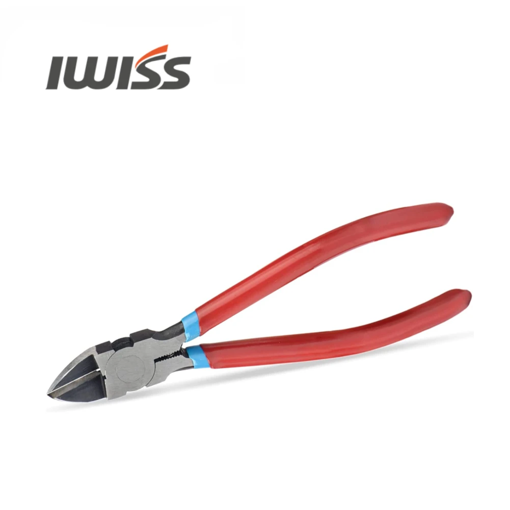 IWISS PL2200 Wire Flush Cutters 6-inch Side Cutter Clipper Wire Snipss Electronic Cutter Spring-loaded High Leverage Plier