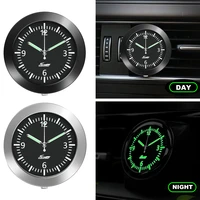 car clock luminous automobiles internal stick on mini digital watch mechanics quartz clocks auto ornament car accessories