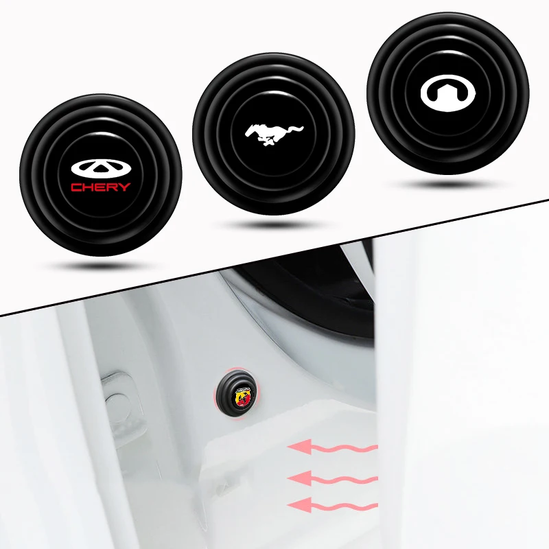 

4pcs Car Door Silicone Pad Anti-shock Buffer Gasket for Kia Morning Ceed Sorento K5 2 3 Rio 4 5 X Emblem Sportage Accessories
