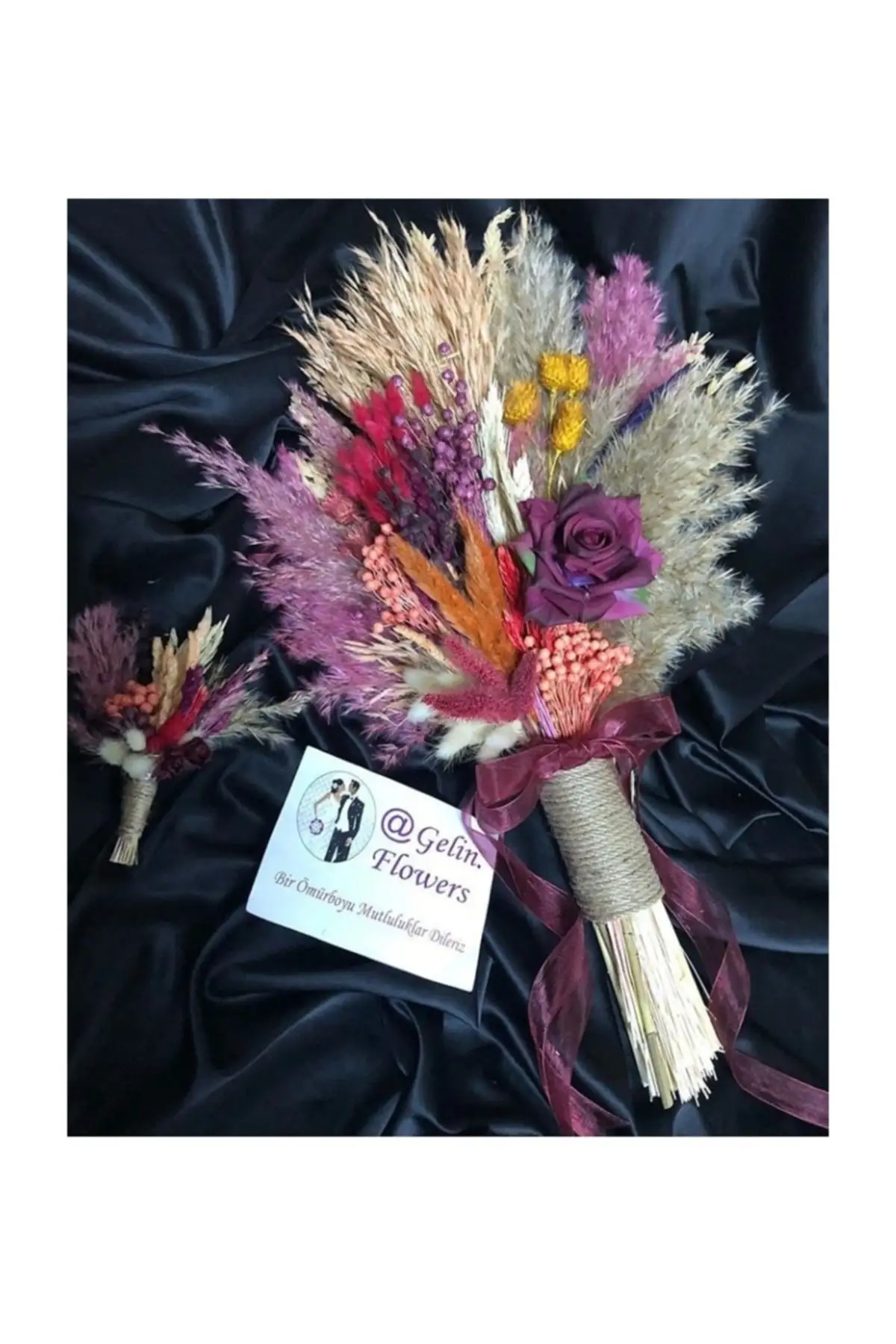 

Bridal Accessories Bride Bouquet And Groom boutique Wedding Handmade For Bride And Bride