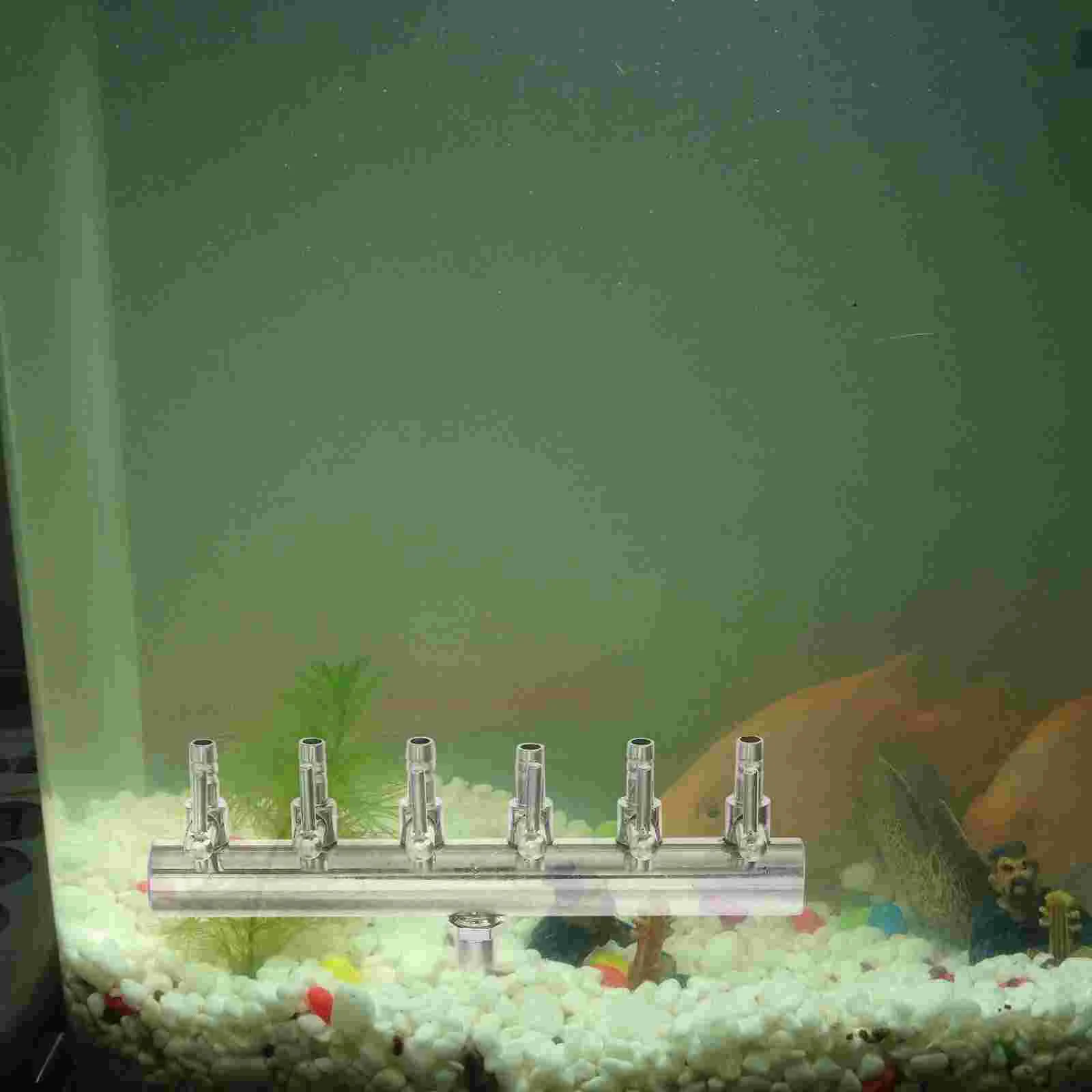 

8 Ways Tube Distributor Fish Tank Pump Flow Lever Linkage Valve Aquarium Air