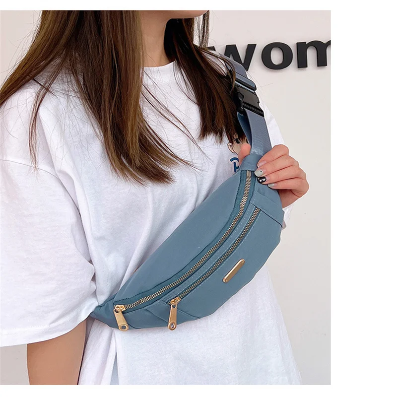 Running Waistpack Sports Fashion Mobile Phone Chest Bag Multifunctional Westernized Women's Bag Waterproof Nylon Multilayer Bag