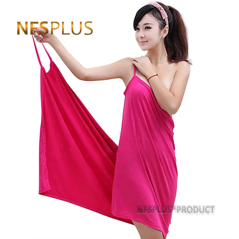 

Microfiber Wearable Bath Towel for Women Solid Color Quick Dry Bathrobe Towels Bath Robe Washcloth Swim Travel Sport Beach Towel