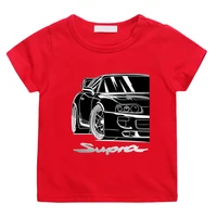 anime initial d t shirt kids drift japanese ae86 print t shirts girls clothes 100 cotton boys graphic tee for children clothing