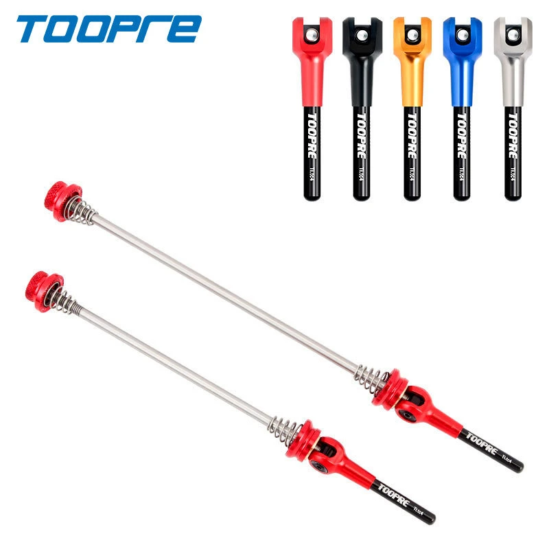 

TOOPRE Bike TC4 Titanium Alloy Quick Release Lever MTB Road Bicycle General Ultralight For 100mm 130/150mm Hub