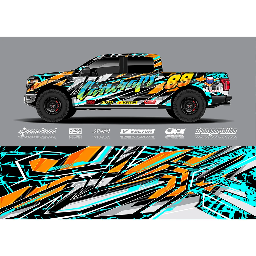 Виниловые переводные картинки с градиентом 500x100 см