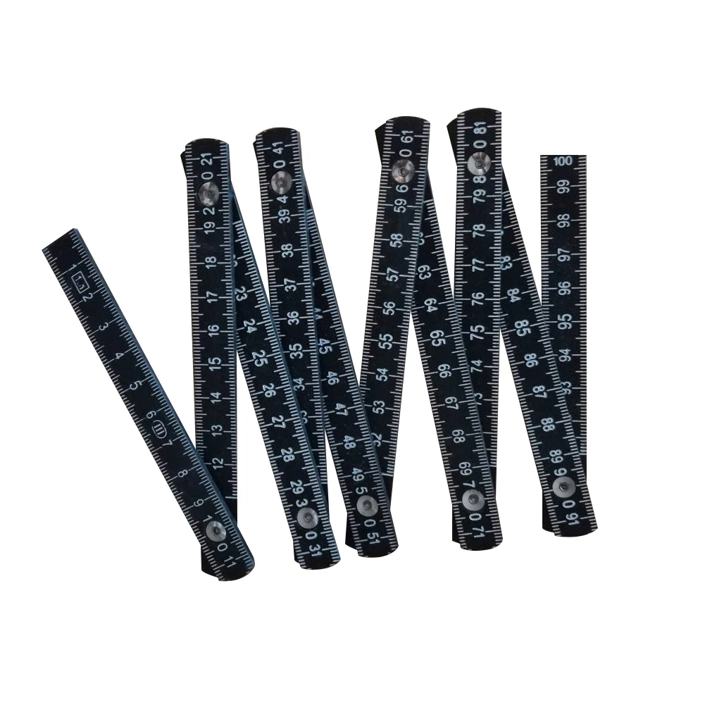 

1m Stick Compact Slide Lightweight ABS Folding Ruler Fold Up Woodworking 10 Parts Carpenter Measuring Tools Home Multi Function