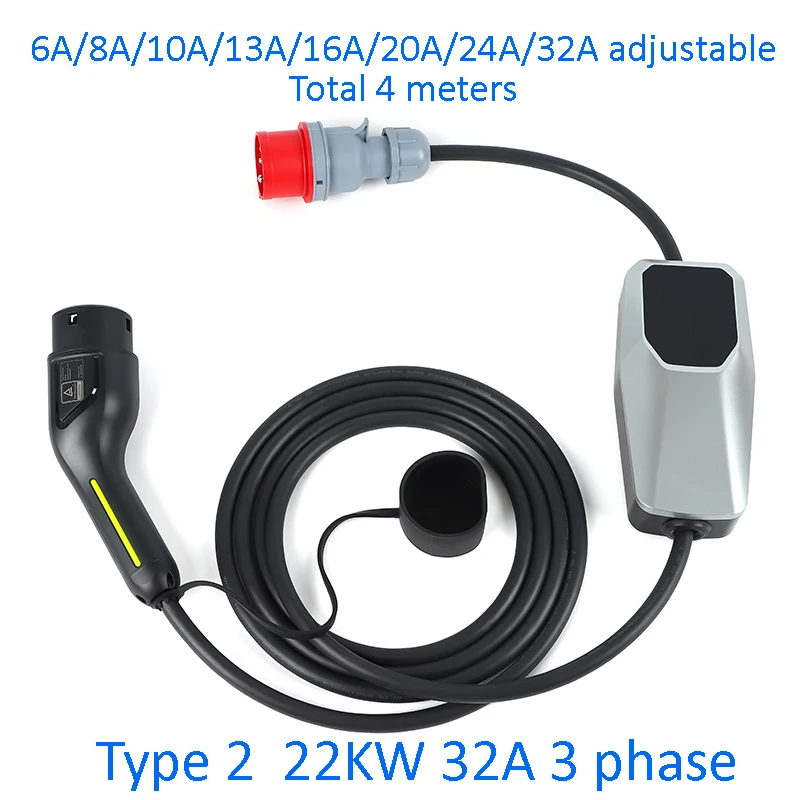 

Зарядное устройство для электромобилей типа 2, тип 1, мощность кВт, мощность 7 кВт, мощность 11 кВт, мощность 22 кВт, мощность 16 А/32 А, тип зарядного кабеля 2 для электромобилей