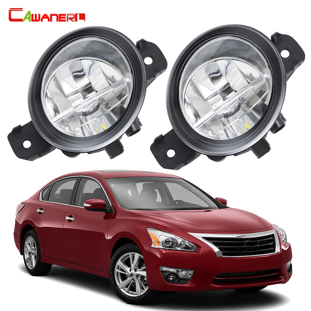 

2 X 30W Front Fog Light Assembly DRL For Nissan Altima 2007-2018 Car Right + Left LED Fog Daytime Running Lamp 3000LM 12V