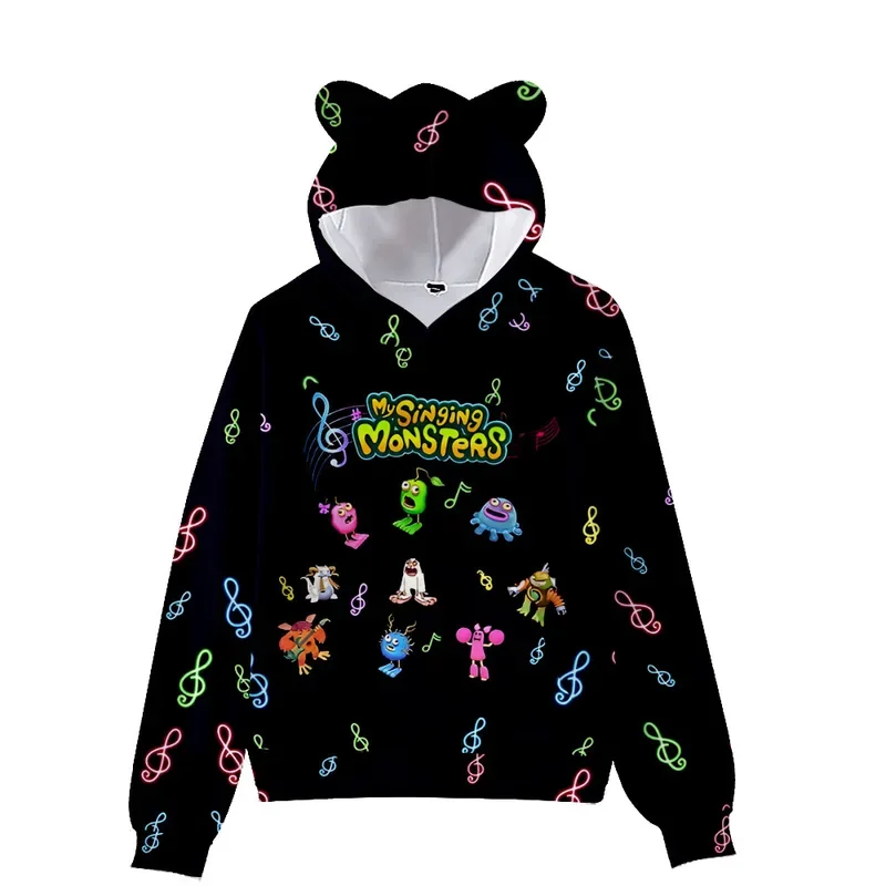 Пуловер с капюшоном кошачьи ушки для взрослых и детей