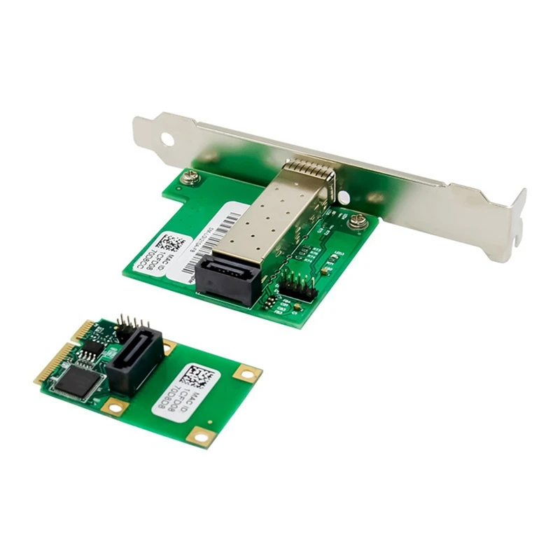 MINI PCI-E для I210 сетевой карты SFP один порт Ethernet адаптер 1G 1000M волоконно-оптическая