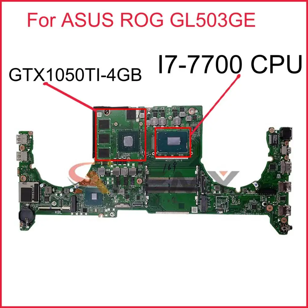 DABKLBMB8C0 оригинальная фотография модель GL503GE с процессором I7-7700 материнская плата