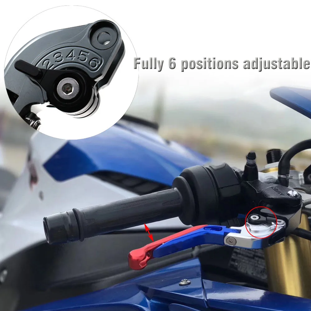 Фото Для мотоциклов Ducati 750 900 1000 SS 748 996 998 S R ST4 ST3 GT1000: Отличные регулируемые рычаги тормоза и сцепления с ЧПУ №3