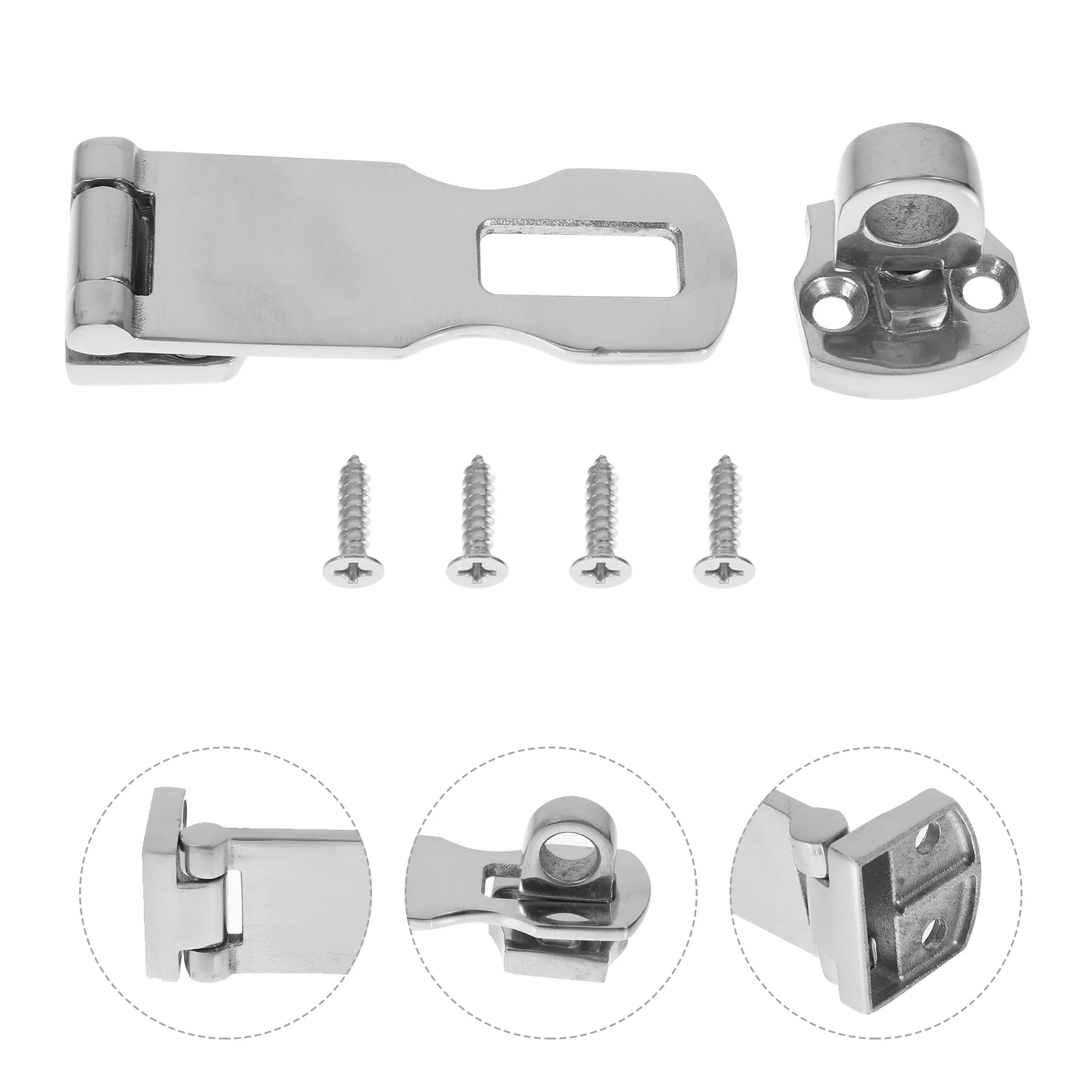 

Hasp Toggle Lock Gate Clamp Locks Heavy Duty Door Padlock Box Steel Stainless Clip Push Clamps Buckle Cabinet Doors Keyed