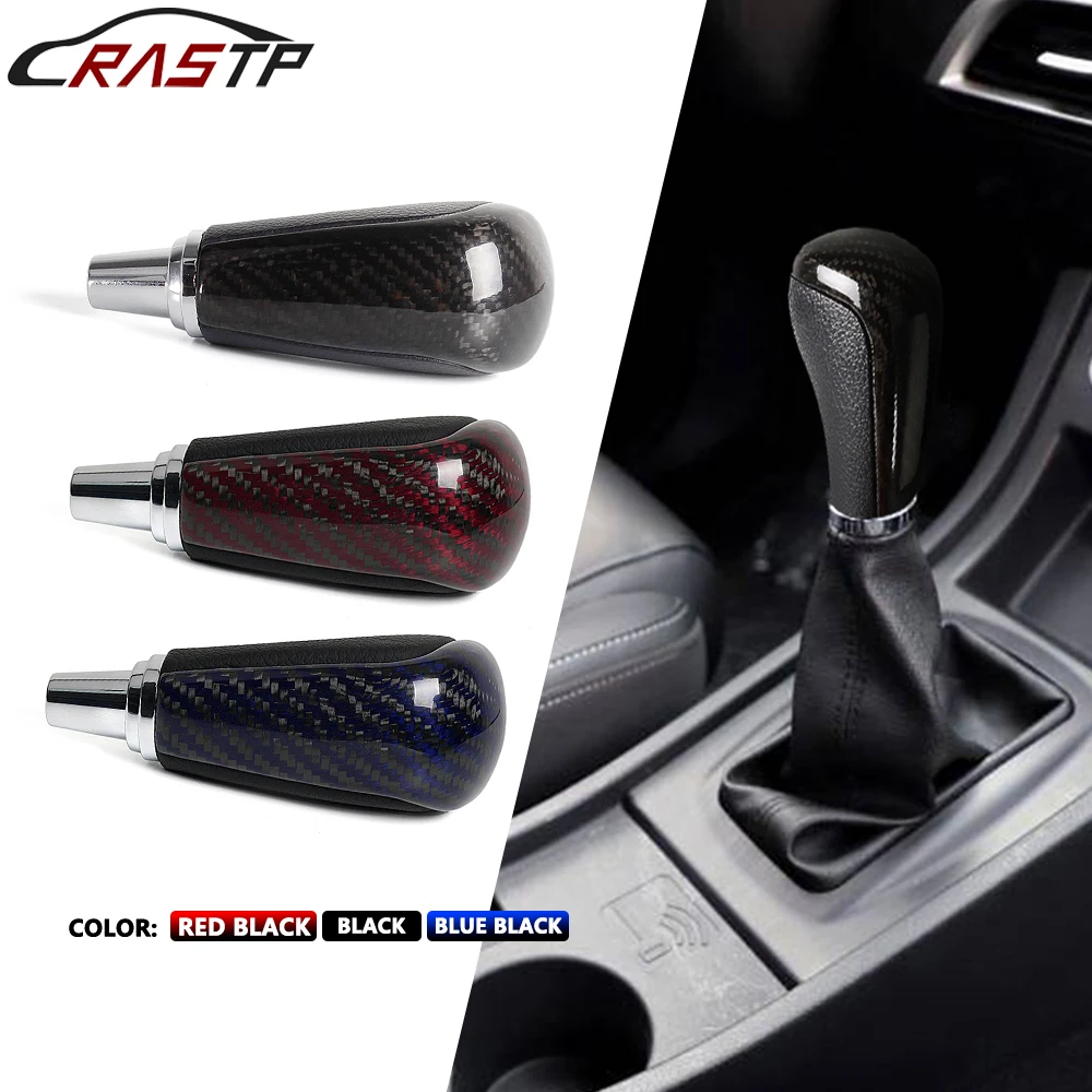 

RASTP-Carbon Fiber Transmission Gear Shift Knob For Toyota Corolla Yaris RAV4 Camry For Lexus LS400 LX570 RX350 RS-SFN134