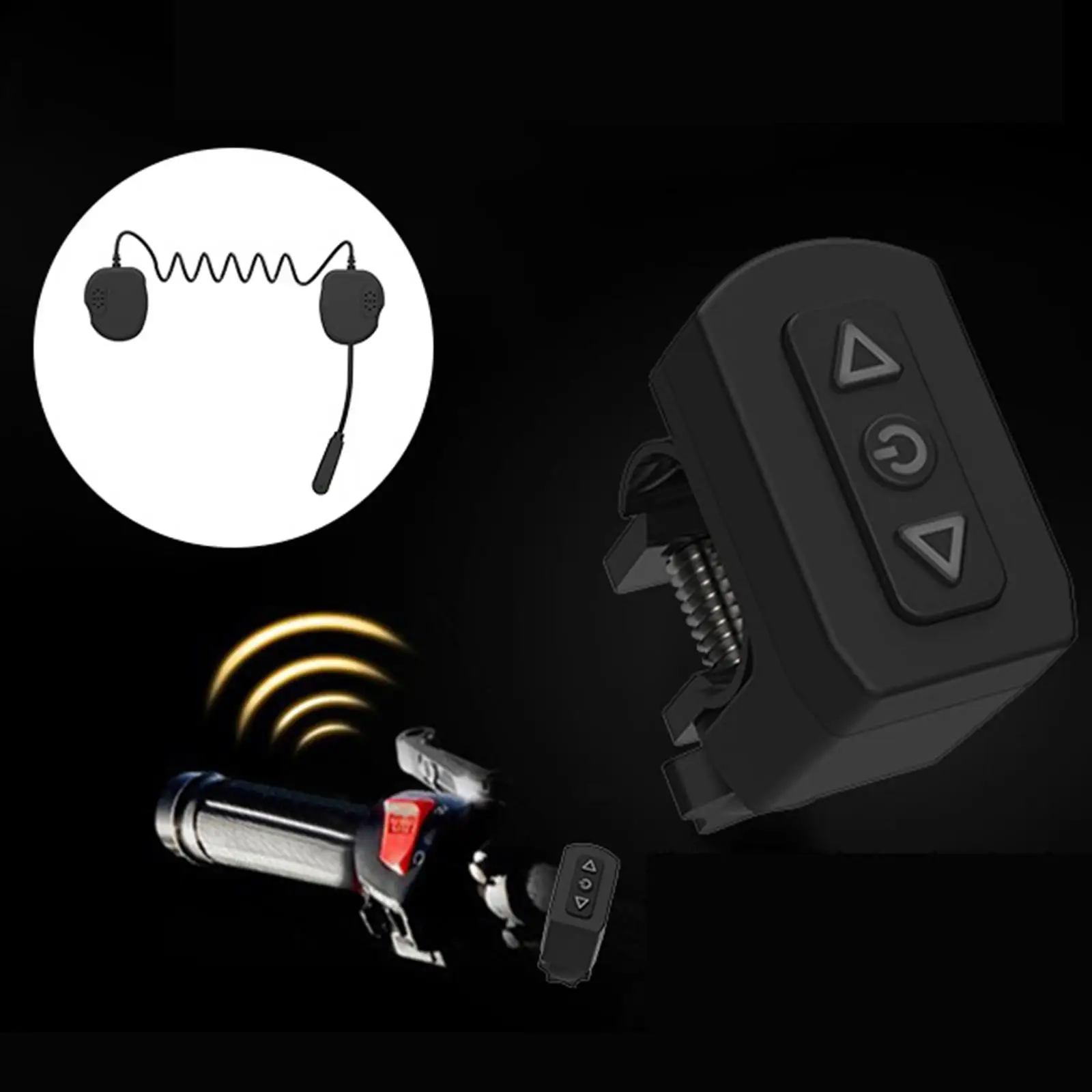 

Motorbike with Remote Helmet Bluetooth Headset Earphone Phone Connection