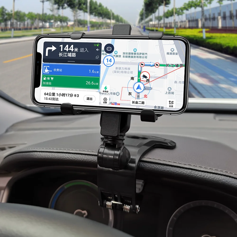 

Вращающийся Автомобильный держатель для телефона 3-7,2 дюймов, сотовый телефон, Автомобильный интерьер, навигация на приборной панели, безоп...