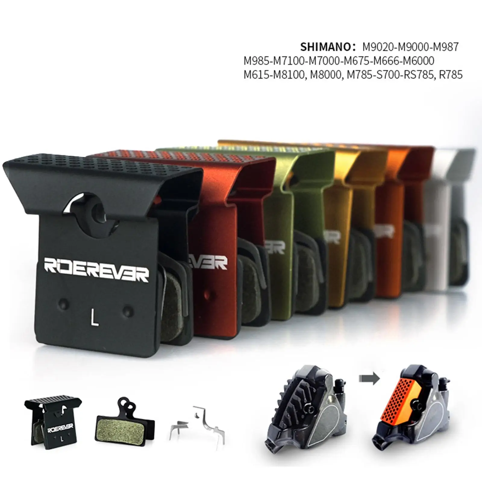 

Disc Brake Pad Installation Distinction Stiff Heat Dissipation for Bicycle