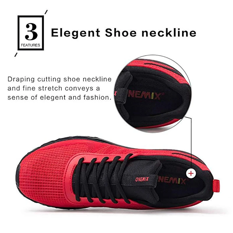 ONEMIX Men Sport Running Shoes Music Rhythm Men's Sneakers Outdoor Athletic Jogging walking travel Shoe Size EU 39-47