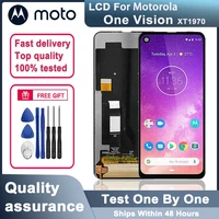 6 34 original display for motorola moto one vision xt1970 lcd touch screen digitizer assembly replaceable for moto p50 display