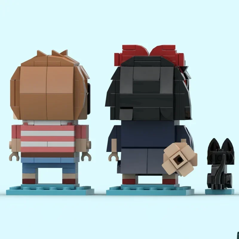 Фото 293 детали MOC: Конструктор «Кики, Томбо, Джиджи» по мотивам студии Ghibli. Сборная модель, идея для подарка на фестиваль, игрушка на день рождения. №5
