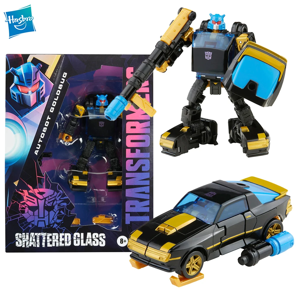 

[In-stock] Hasbro Transformers Shattered Glass Collection Goldbug 5.5-inch Action Robot Figures Collectible Model Toys F2704