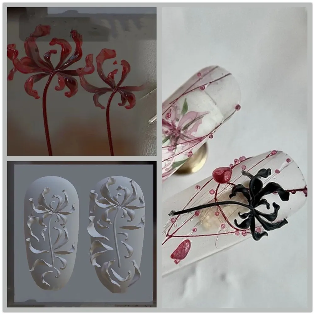 

1 шт., 3D акриловая Форма для ногтей