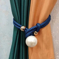 curtain tie beautiful washable fashionable magnetic pearl bead curtain tie back for bedroom curtain holdback curtain strap
