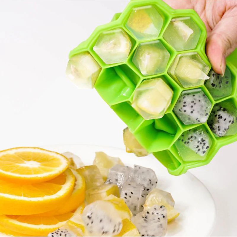 Силиконовый поднос для кубиков льда зеркальные кухонные сотовые формы барная