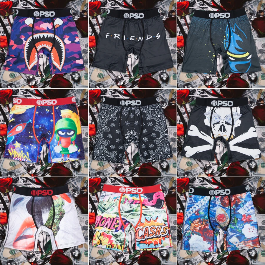 1 шт. мужские трусы-боксеры с принтом