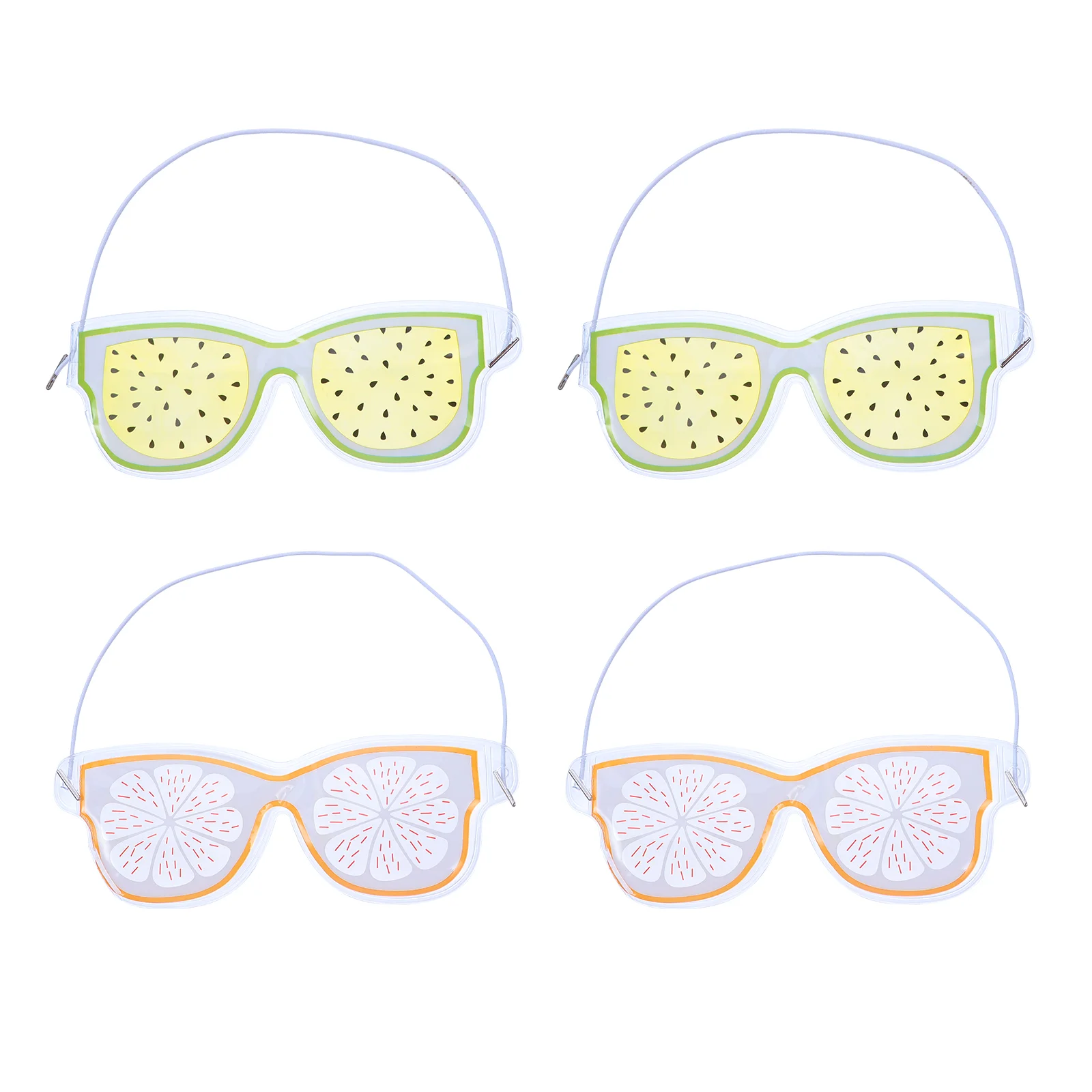 

4pcs Fruit Cooling Eye Mask Cover Ice Eye Mask Hot Cold Eyeshade