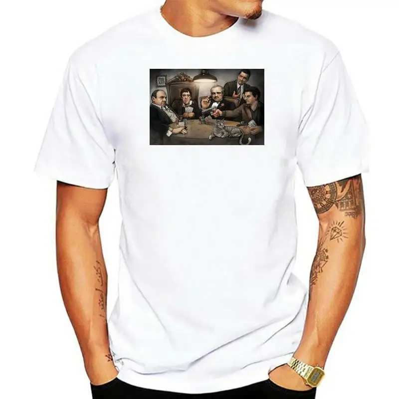 

Футболка мужская с круглым вырезом, художественная черная рубашка с круглым вырезом, в стиле стимпанк, с принтом «Играй в покер»